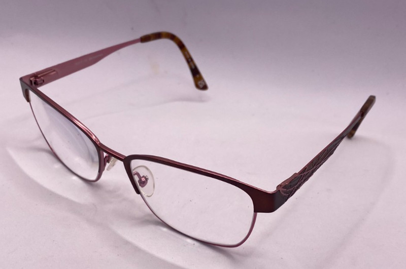 WITTNAUER FRAMES ONLY EYEGLASSES BROWN PINK ANNABELLE 55-17-135 gallery