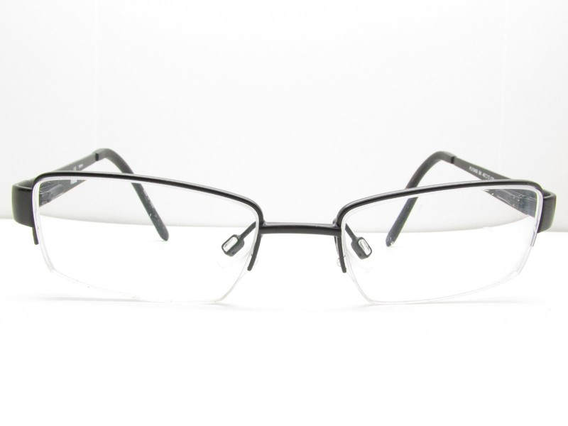 Puma PU15406 Black Half-Rimless EYEGLASSES FRAMES 48-17-130 TV6 20891