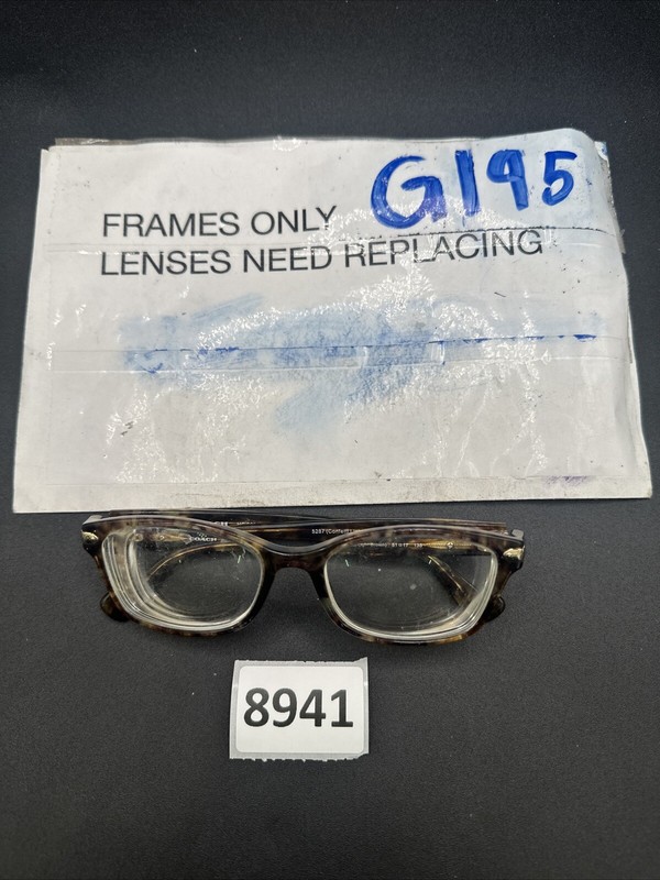 Coach 5287 Confetti Light Brown HC6065 Sunglasses Glasses Frames 51-17-135 G195