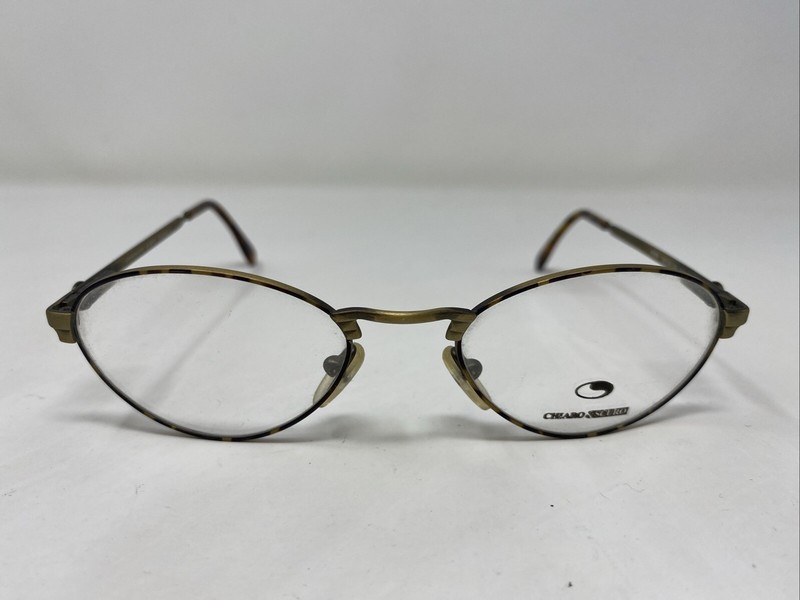 Chiaro&Scuro Italy ASIA COL AV 52-16-135 Antique Gold Eyeglasses Frame H139