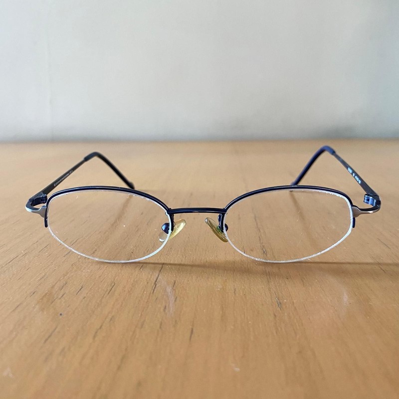 Vintage Giordano By Metzler Germany GA0305 Oval Half Rim Eyeglasses Frame