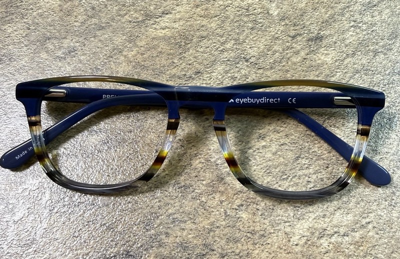 Eyebuydirect Prelude Blue Tortoise Full Rim Eyeglass Frames 51-19-145-40mm