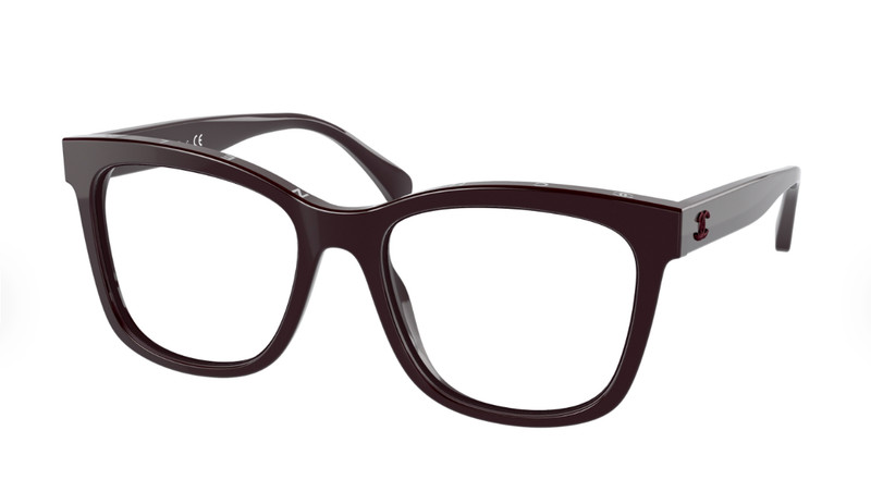 Chanel 3392 1461 53 Burgundy Silver Eyeglasses CH3392