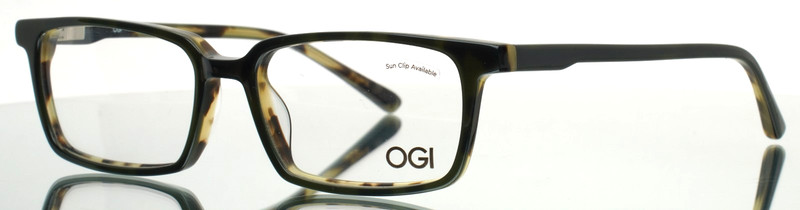 OGI OK350 2332 Olive Tortoise Boys Kids Rectangle Eyeglasses 48-16-130 B:31
