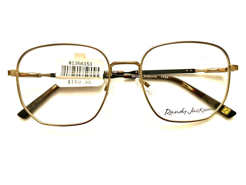 Randy Jackson 1104 ZYLOWARE 057 Eyeglasses Frames gold square 54-18-145