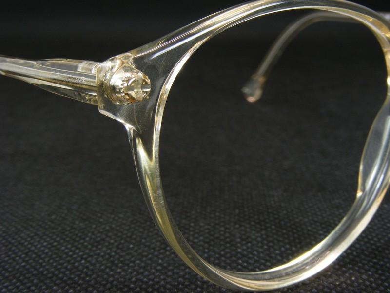 Vintage MEITZNER CALW 157 Clear Transparent UNIQUE RARE EYEGLASSES 50-19-135mm gallery