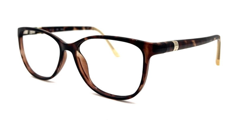 NEW ELLE EL13404 DB DEMI BROWN AUTHENTIC EYEGLASSES 52 – 15 – 135