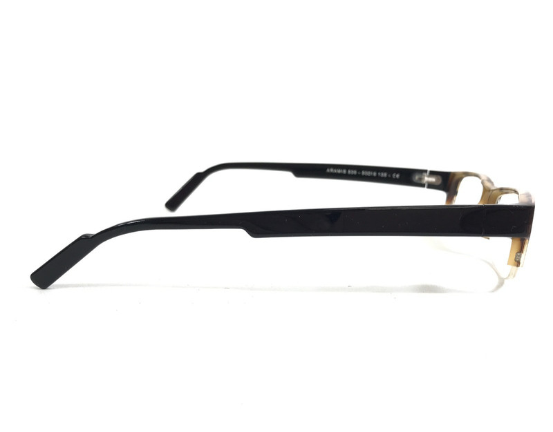 Jean Lafont Eyeglasses Frame ARAMIS 539 Brown Chevron Black Rectangle 50-18-135 gallery