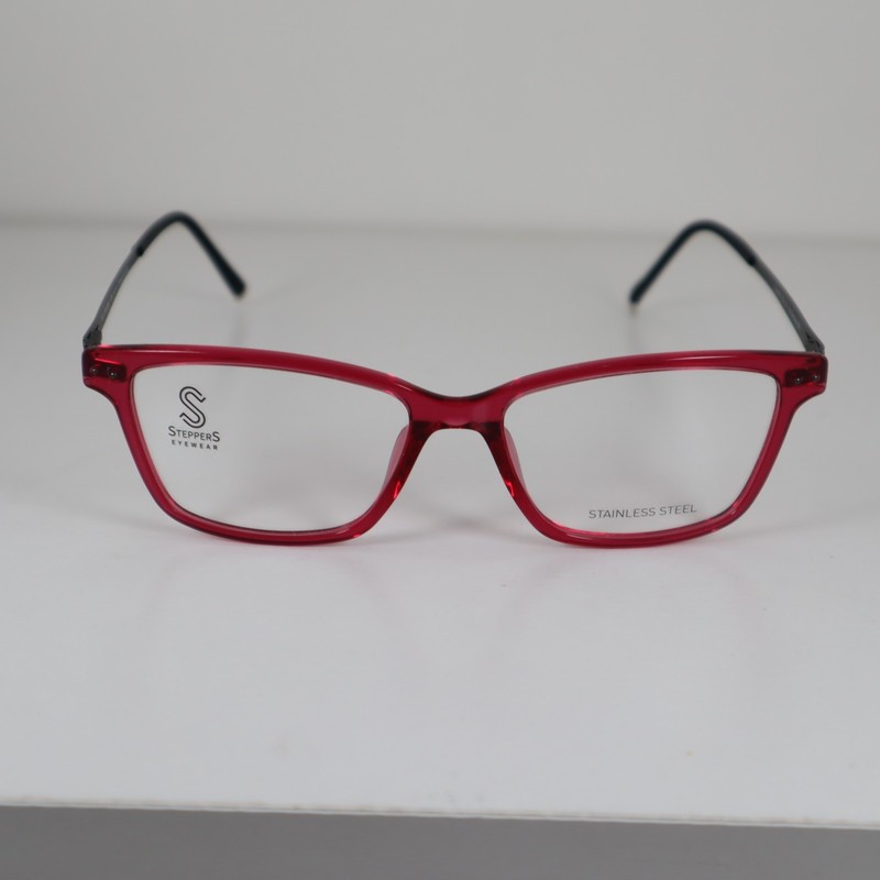 Stepper SI-30059 F390 Red Full Rim Stainless Steel Eyeglasses Frames 50-15-140mm gallery