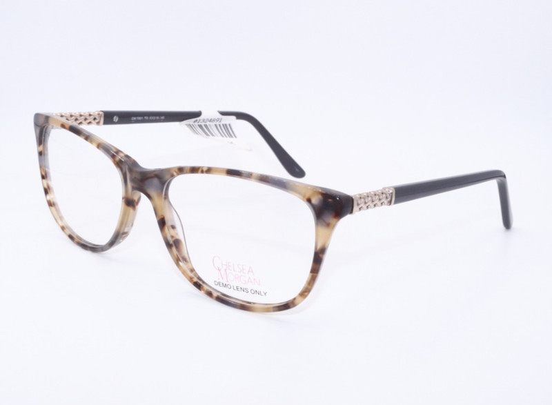 NEW CHELSEA MORGAN CM 7001 TORTOISE AUTHENTIC DESIGNER FRAMES EYEGLASSES 53-16