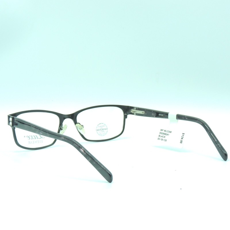 Luxe 348 001 Black Eyeglass Frames 53 18 135 gallery