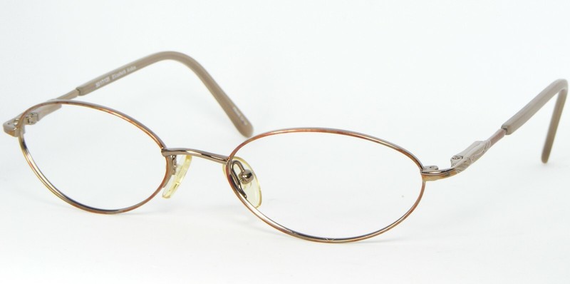 ELIZABETH ARDEN EA-677-2 DEMI AMBER /BRONZE EYEGLASSES FRAME 50-17-135mm (NOTES)