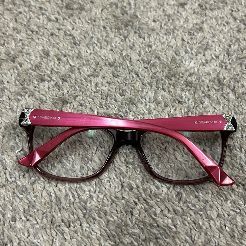 Swarovski Eyeglasses, Frames Only, SK5115-3 069 Wine Red, 53-16-135, Plastic