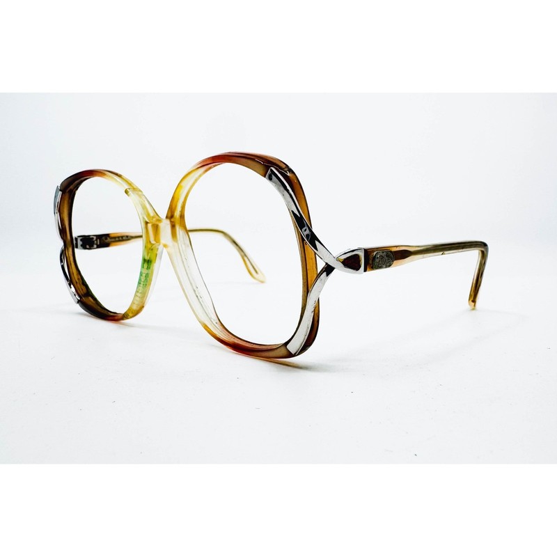 Christian Dior Eyeglasses Women Brown Vintage Oversized Frame 56-16-125 gallery