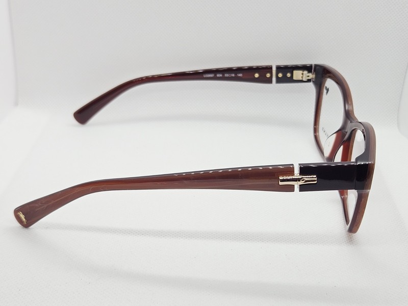LONGCHAMP LO2697 2697 604 Brown Marble Plastic Eyeglasses Frames 53-16-140 gallery