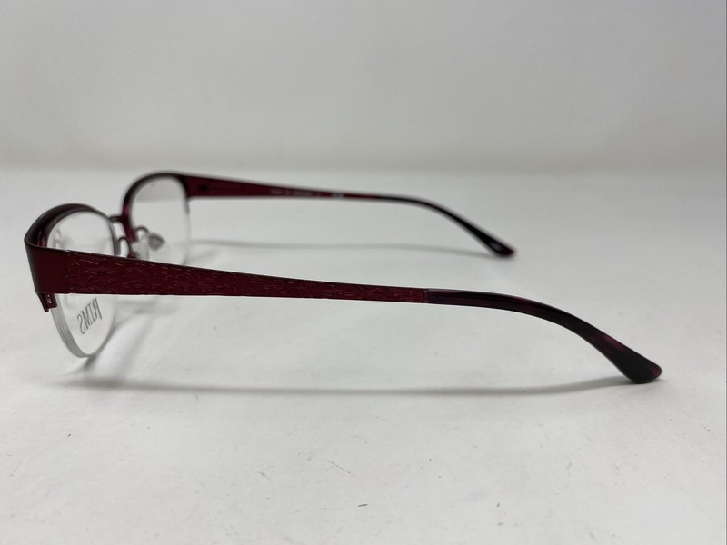 Rims Eyewear R3 1069 Burgundy 51-16-135 Metal Half Rim Eyeglasses Frame QA61 gallery