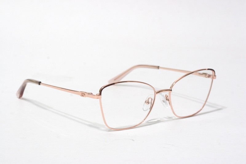 GUESS GUWO2348B Gold Metal Cat Eye Eyeglasses Frames 51-16-135 B240
