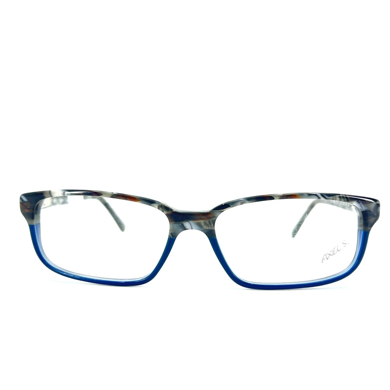 AXEL S. Eyeglasses Patrick 278 C 595 Blue Brown Rectangular Frames 56[]15 140 mm