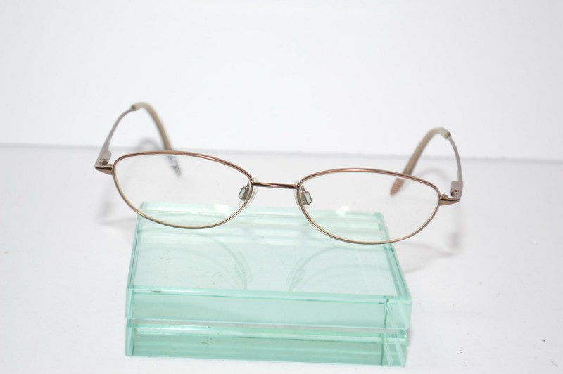 Lauren Hutton L123 Eyeglasses Frames 50[]16-135MM Metallic Brown