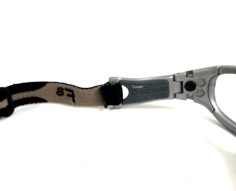 Rec Specs Athletic Goggles Frames Morpheus III #3 Matte Silver Strap 51-17-125 gallery