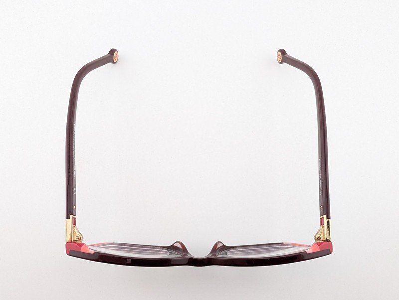 Carolina Herrera Eyeglasses, Frames Only, VHE894K 09HB, 51-16-135, Burgundy gallery