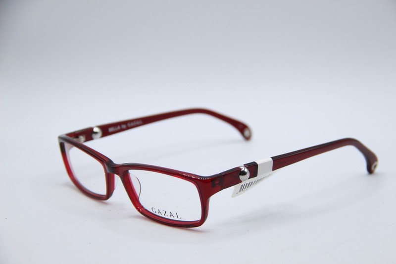 NEW BELLA BY GAZAL COL.C RED AUTHENTIC EYEGLASSES 51-17