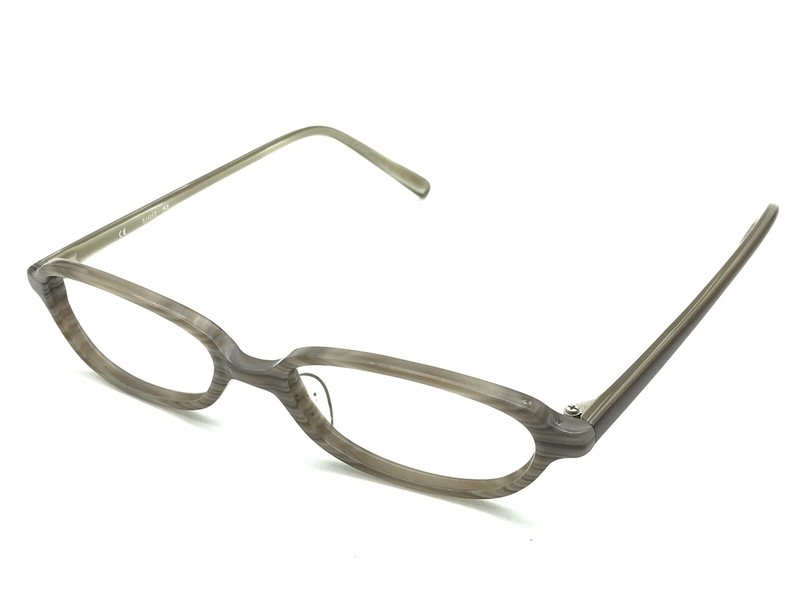 Matsuda 14313 Women's Brown Stripe Oval Eyeglasses Frame Vintage 51-17-142 Japan gallery