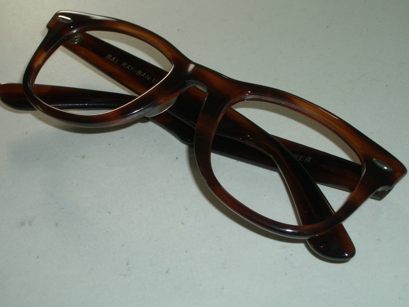 50mm VINTAGE B&L RAY-BAN L2053 TORT WAYFARER 5024 EYEGLASS/SUNGLASSES FRAME ONLY