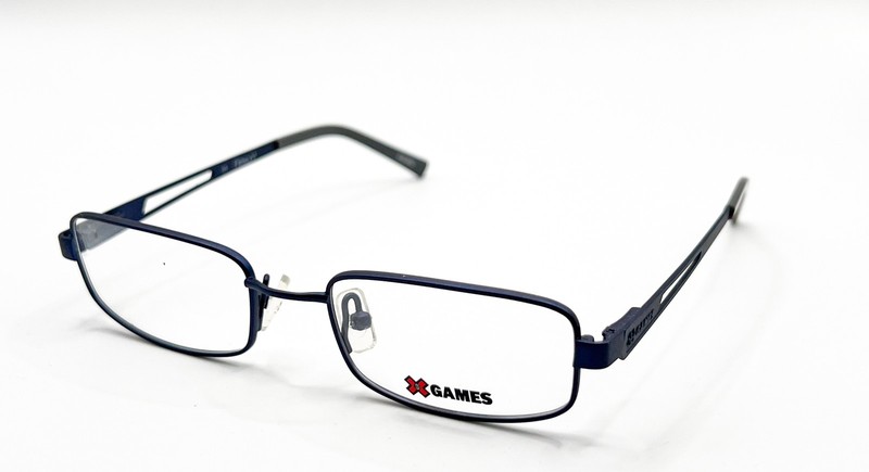 NEW X GAMES SKATE 412 NAVY BLUE AUTHENTIC EYEGLASSES 47-17