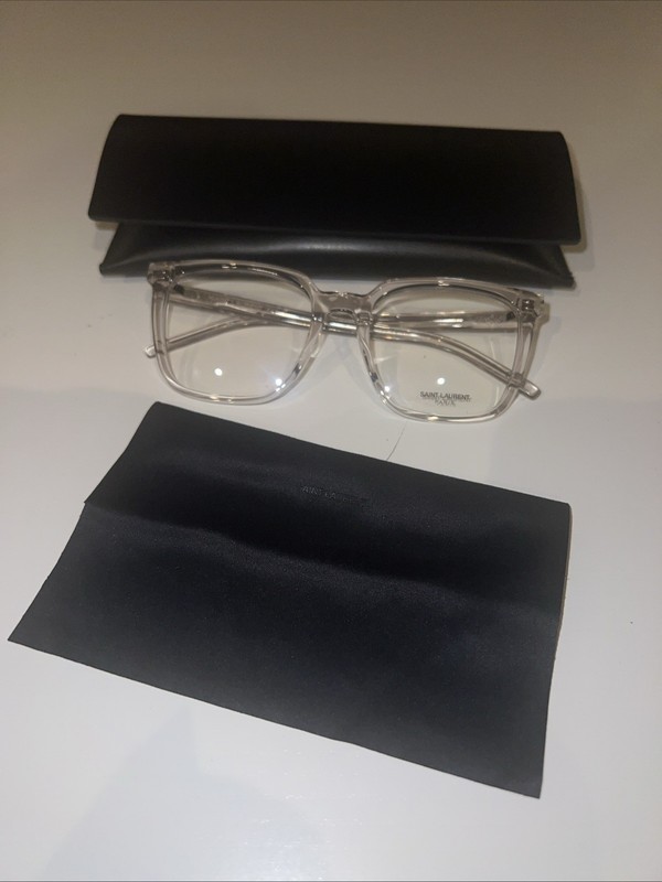 Saint Laurent Eyeglasses Frames SL M146 OPT 004 Clear Square Full Rim 54-19-145