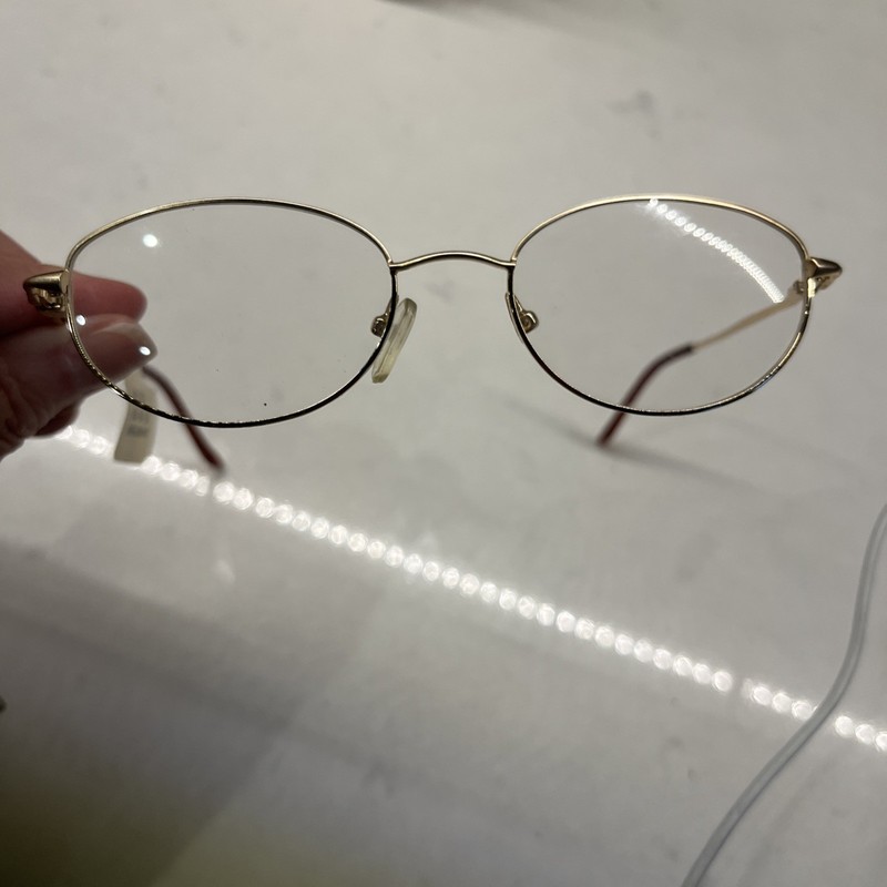 New Eyeglass Frame HC-287 50-18-138- Gold Metal Frame And Arms. T-1 gallery