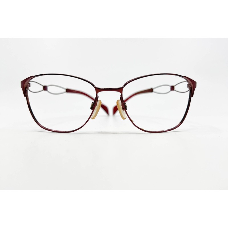 Charmant Line Art Eyeglasses Womens Red XL2103 Titanium 51-16-135