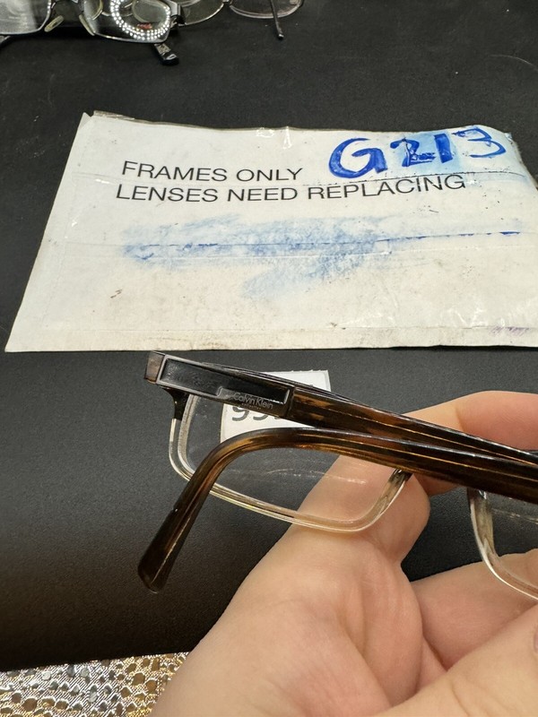 Calvin Klein Tortoise & Clear Ombre Rectangular Glasses CK7723 206 51 16 140 gallery
