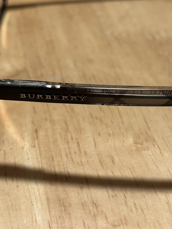 Burberry Eyeglasses B 2073 3164 Black/Gray Plaid Rectangular Italy 53[]16 135 gallery