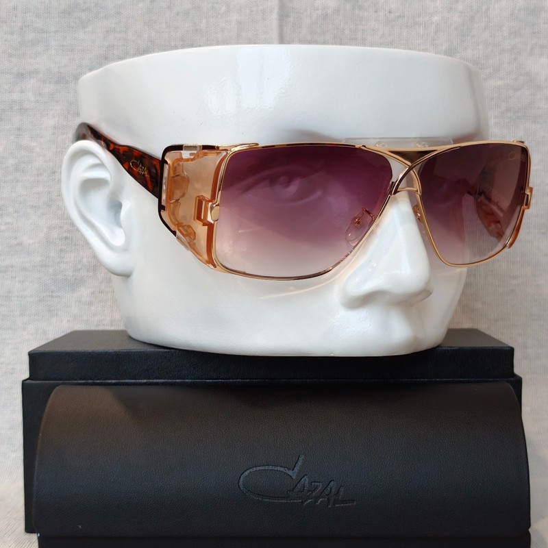CAZAL LEGENDS 955 Havana Tortoiseshell Temple Gradient Brown Sunglasses withCase