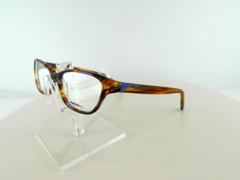 MARCHON NYC Downtown MONROE (214) BROWN VIOLET HAVANA 51-16-135 Eyeglass Frames gallery