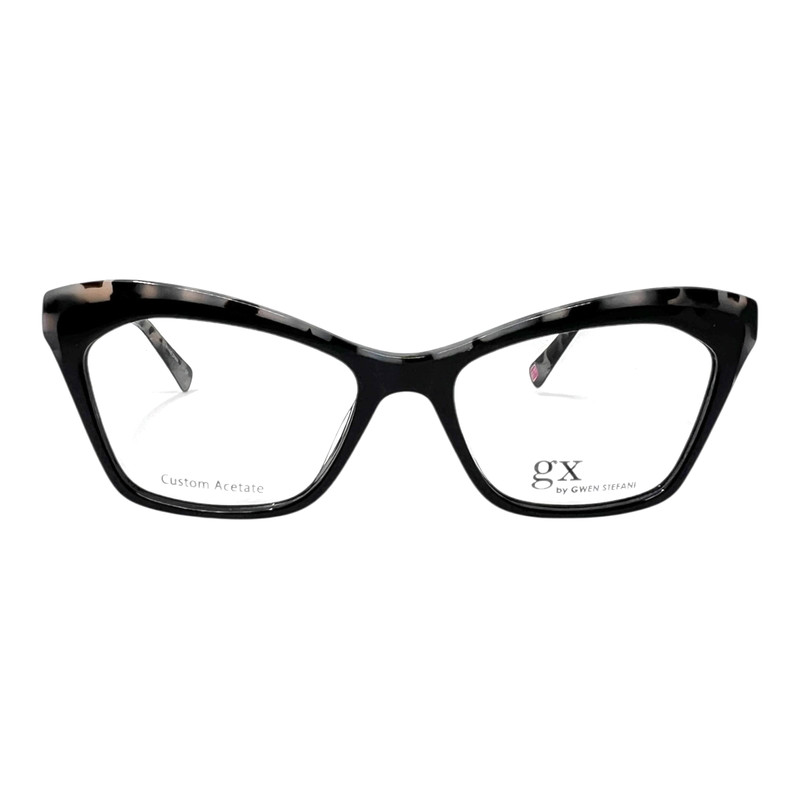 AUTHENTIC & NEW – GWEN STEFANI – GX076 BLK 53/17/140 BLACK WHITE TORT EYEGLASSES