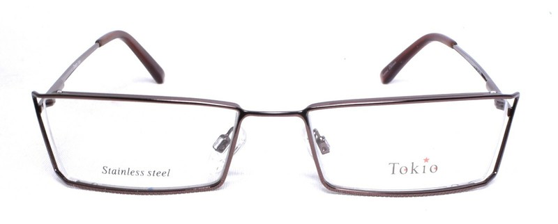 TOKIO 918 Eyeglass/Glasses Frames 51-16-140 Brown Stainless Steel NEW