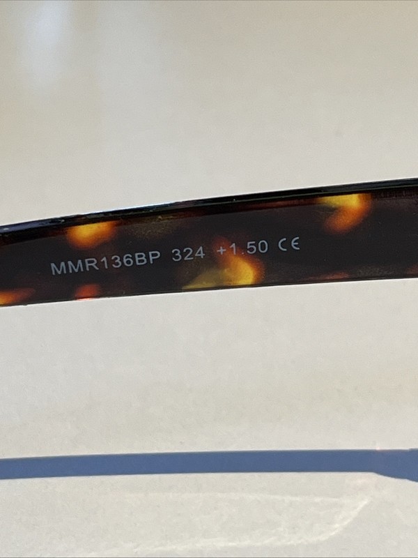 Marilyn Monroe Eyeglasses Readers Clear Tortoise Shell Frame MMR136GP 324 Retro gallery