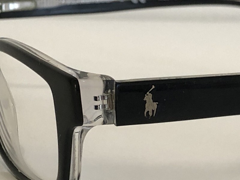 Polo Ralph Lauren 8518 541 Kids Junior's Black Clear Eyeglasses Frame 46-15-125 gallery