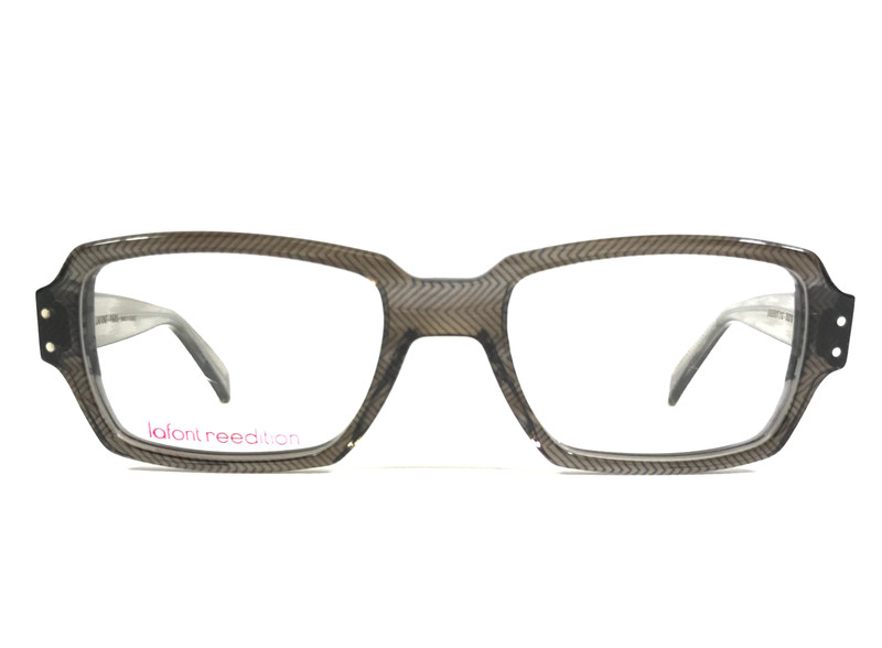 Jean Lafont Eyeglasses Frames DIDEROT 318 Clear Gray Chevron Square 50-18-145