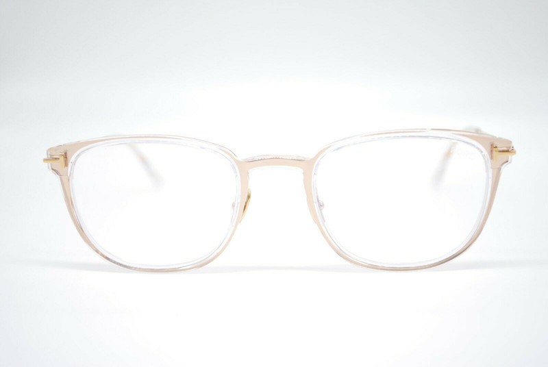 NEW TOM FORD TF 5694-B 030 CLEAR GOLD AUTHENTIC EYEGLASSES FRAMES 52-22 gallery