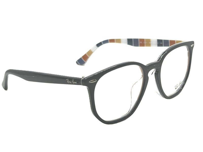 RAY BAN RB 7151F 8091 POLISHED DARK BLUE UNISEX EYEGLASSES 52MM 19 145 gallery