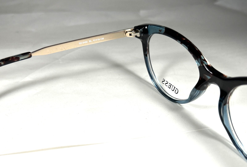 Guess GU2462 BL Eyeglasses Frame Blue Tortoise 2462, Size: 51-18-135 gallery
