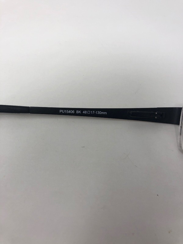 PUMA KIDS PU15406 Eyeglasses Frame Half Rimless 48-17-130 Black/White VN86 gallery