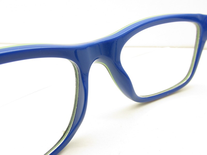 Child's RAY-BAN Jr RB 1536 3600 RECTANGULAR HORN-RIMMED EYEGLASSES FRAMES 98212 gallery