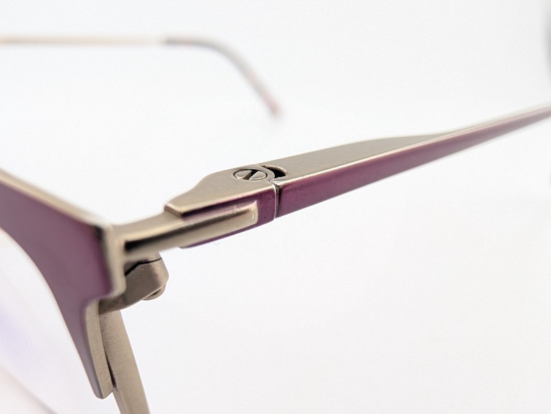 Karen Kane Eyeglasses, Frames Only, Costmary, 53-15-135, Metal, Plum/Taupe gallery