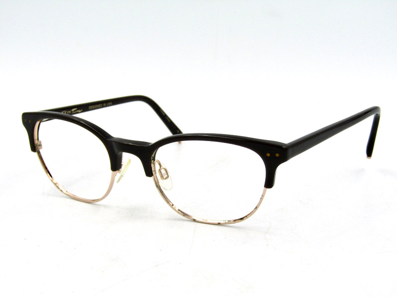 Kate Young for Tura K318 Eyeglasses Frame, Grey / Rose Gold. 49-20-135 #66