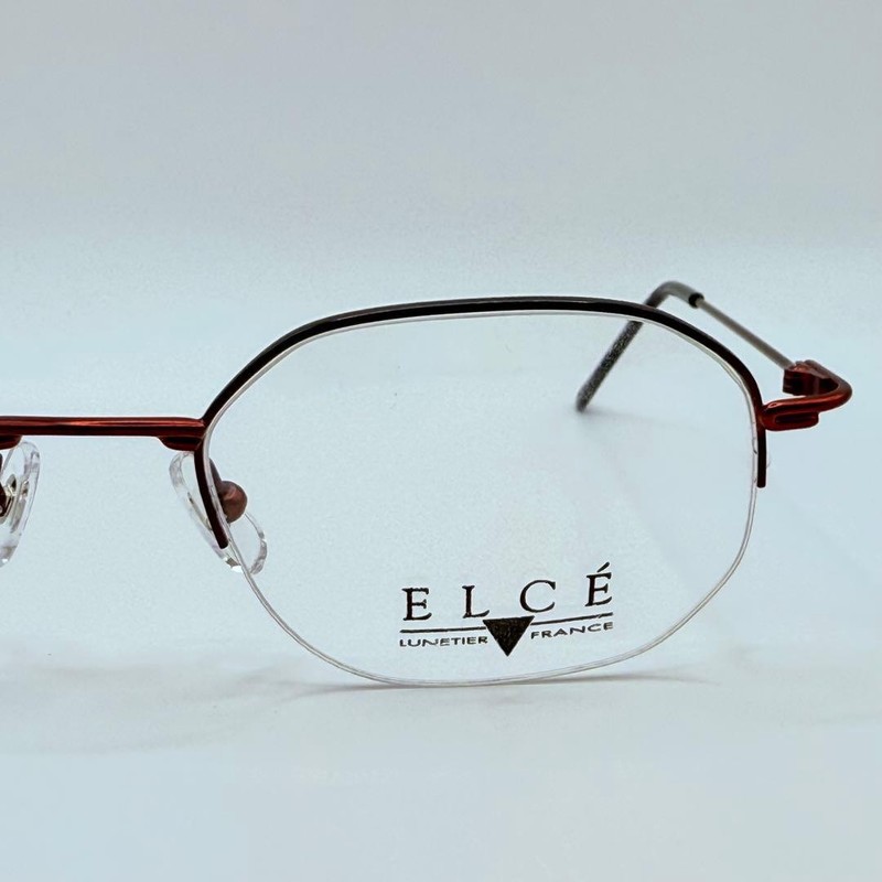 ELCE LUC 2412 Matte Red Eyeglasses 52□20-135 Deadstock Made in France gallery
