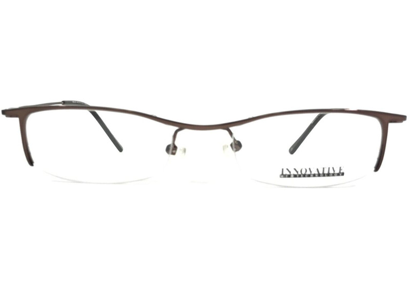Innovative M/F Eyeglasses Frames IMF 417 S.BRN Brown Rectangular 48-18-140